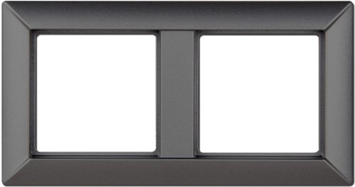 Рамка универсальная Jung EcoProfi 2-м. антрацит фото Рамка универсальная Jung EcoProfi 2-м. антрацит картинка